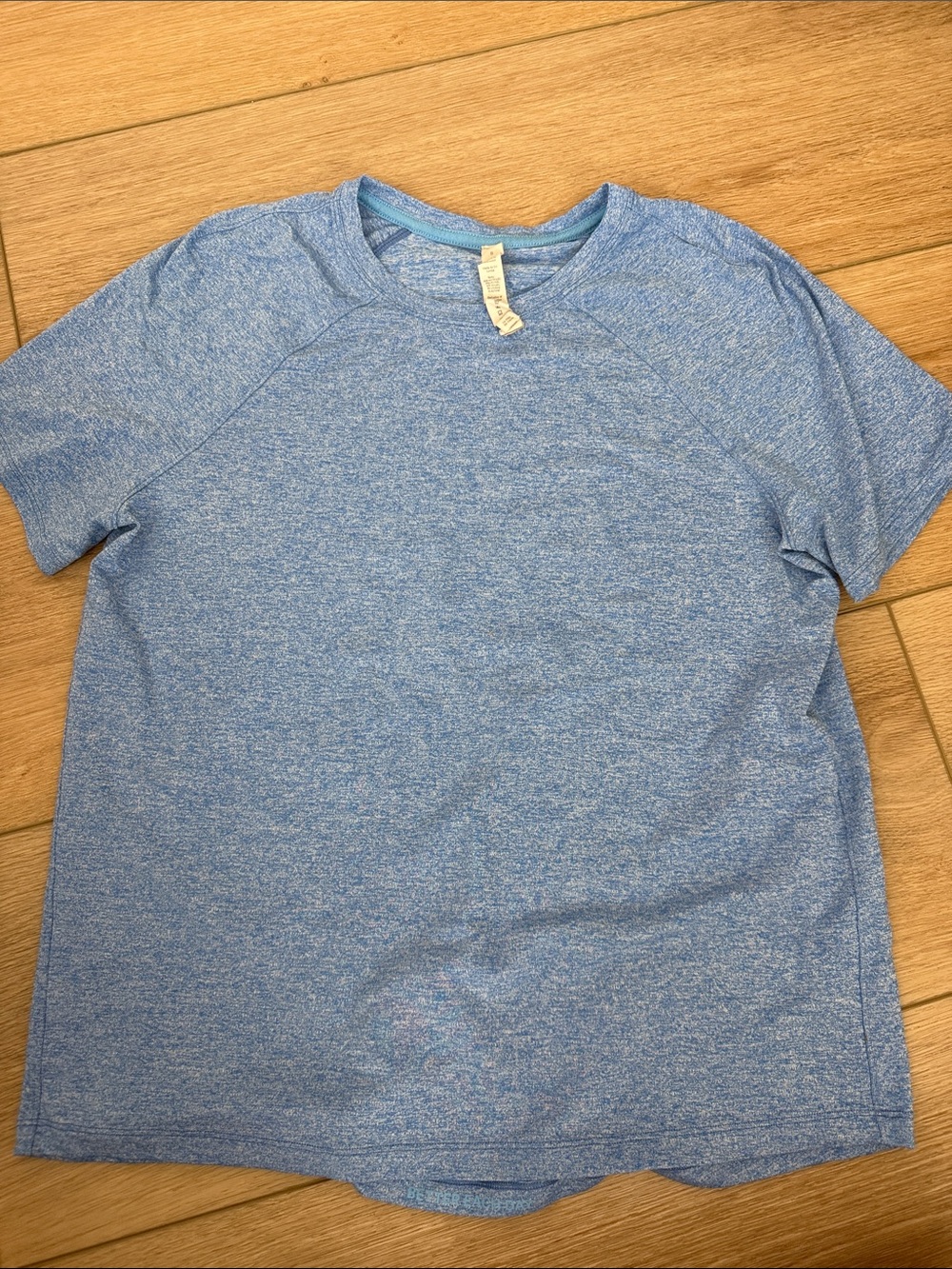 lululemon athletica Heathered Sky Blue Womens Short Sleeve Tee